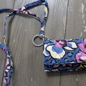 Vera Bradley Blue and Pink Floral Wallet